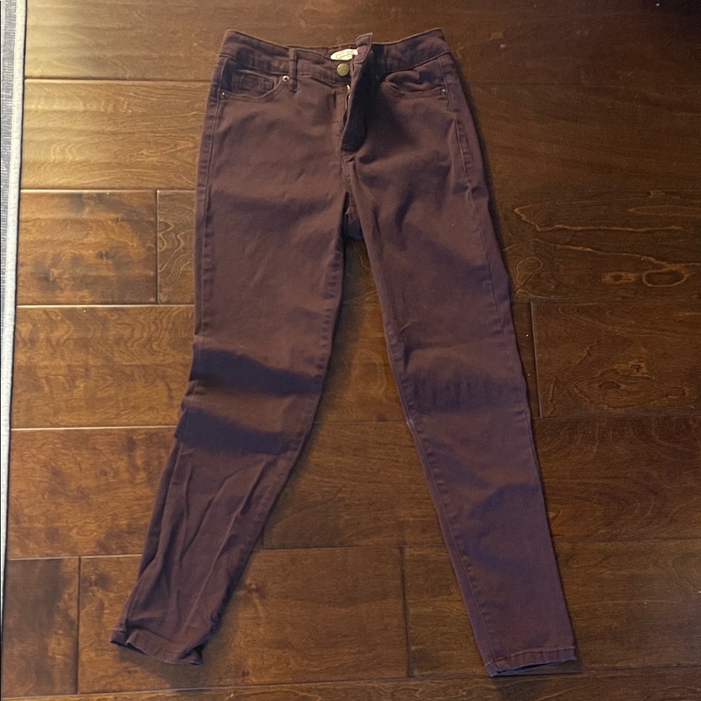 Jessica Simpson Dark Purple High Rise Skinny Jeans